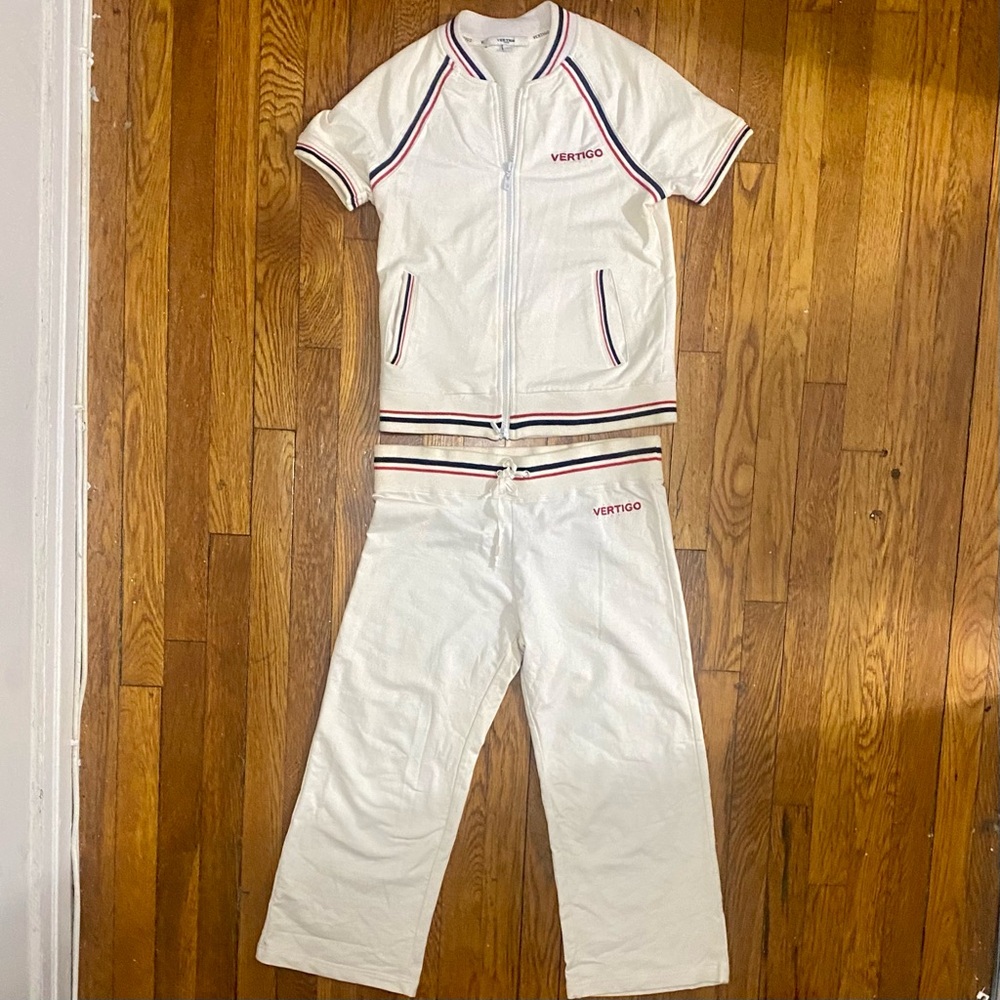 Vertigo White Pajama / Sweatsuit